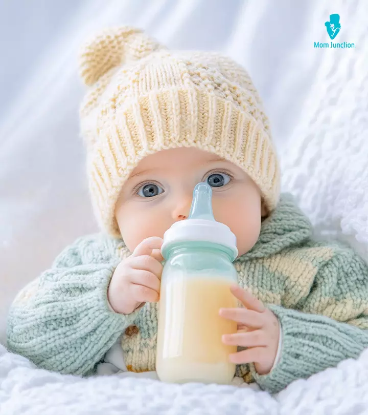 Baby Drinking Cold Breast Milk