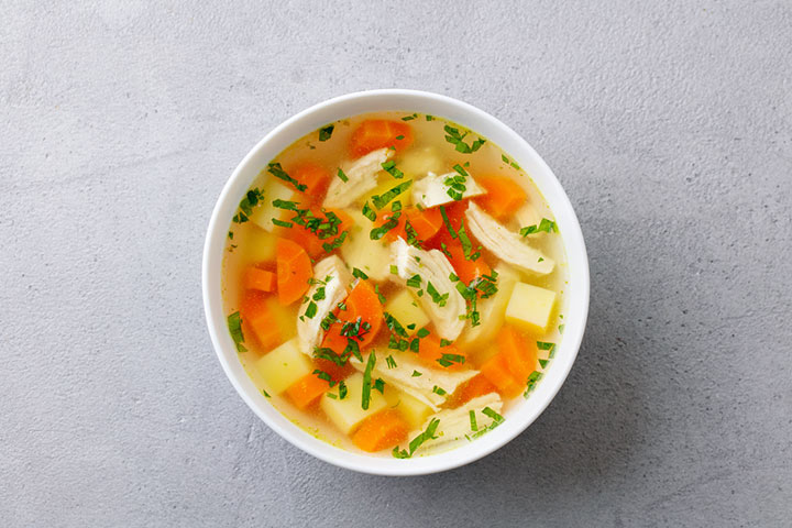 Chicken soup hot lunch ideas for kids