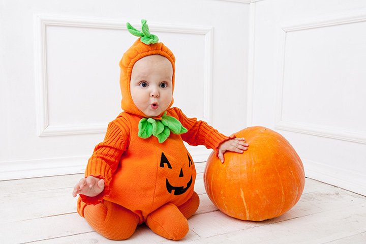 Dress them in a pumpkin costume