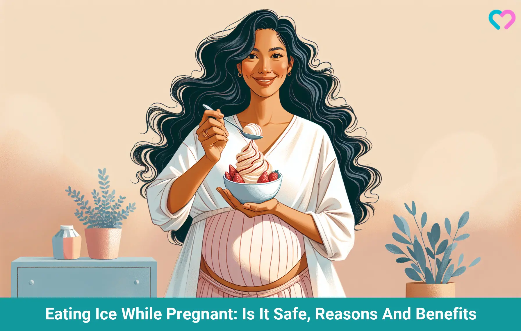 Eating Ice When Pregnant: Safety, Reasons, Benefits And Risks_illustration