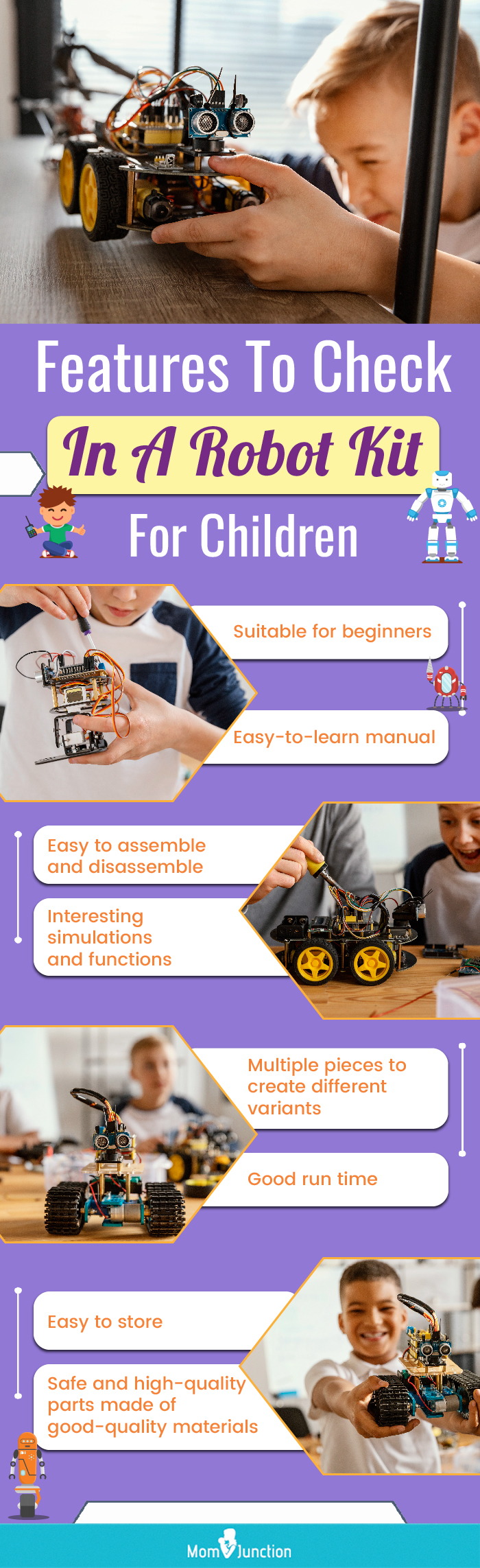 Features To Check In A Robot Kit For Children (infographic)