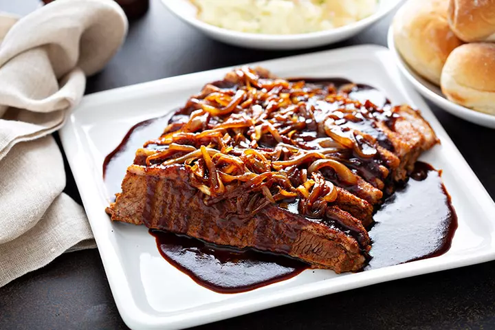 French onion brisket, birthday dinner ideas