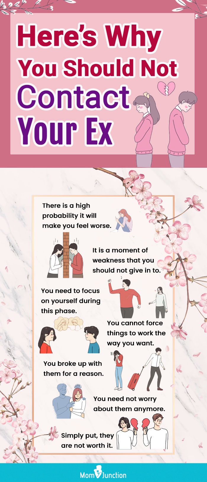 reasons to not contact your ex (infographic)