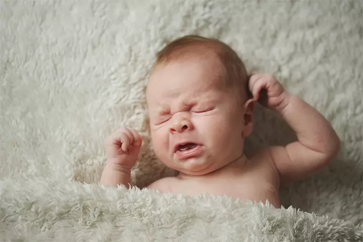 Hiccups, coughs, or sneeze can cause babies spit up through nose