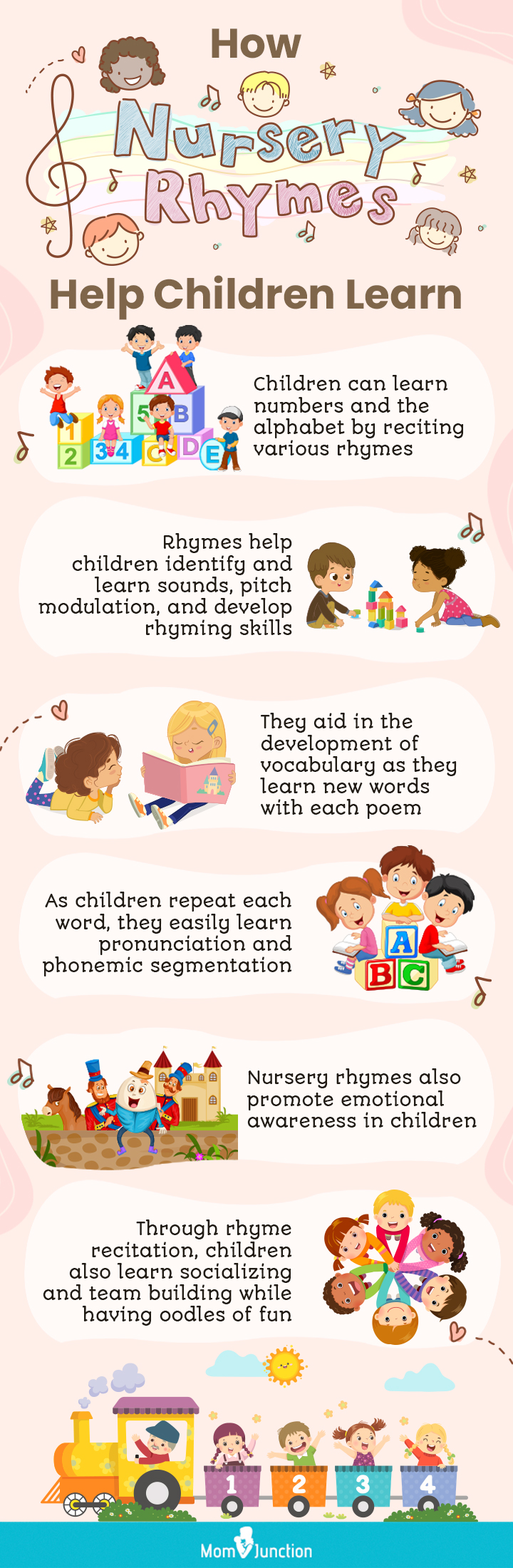 how nursery rhymes help children learn (infographic)