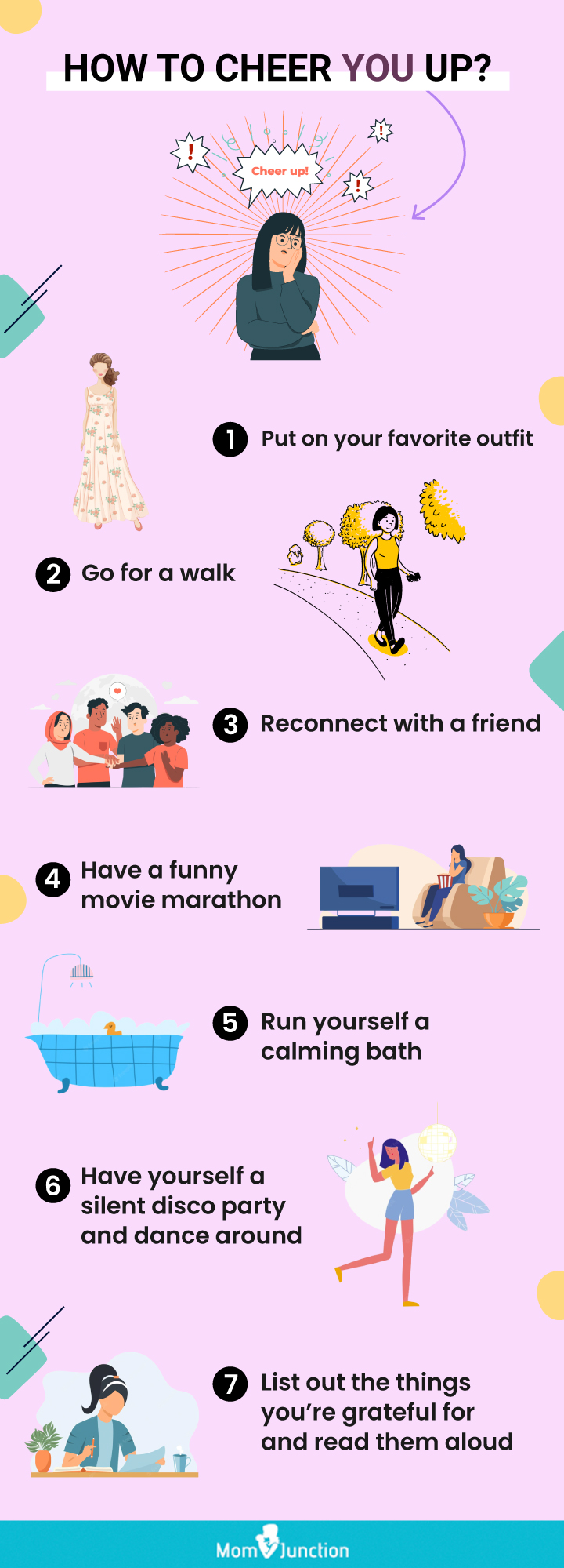 how to cheer you up (infographic)