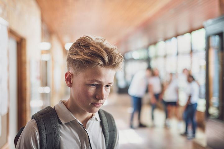 Increased self-consciousness might make a teenager skip school.
