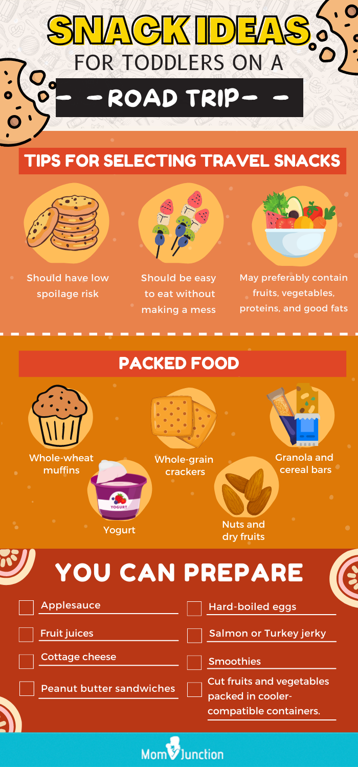 snack ideas for toddlers on a road trip (infographic)