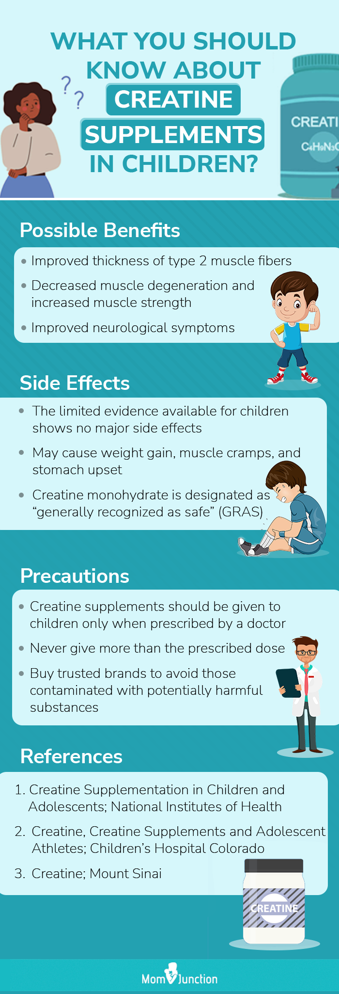 more about creatine supplements for kids (infographic)