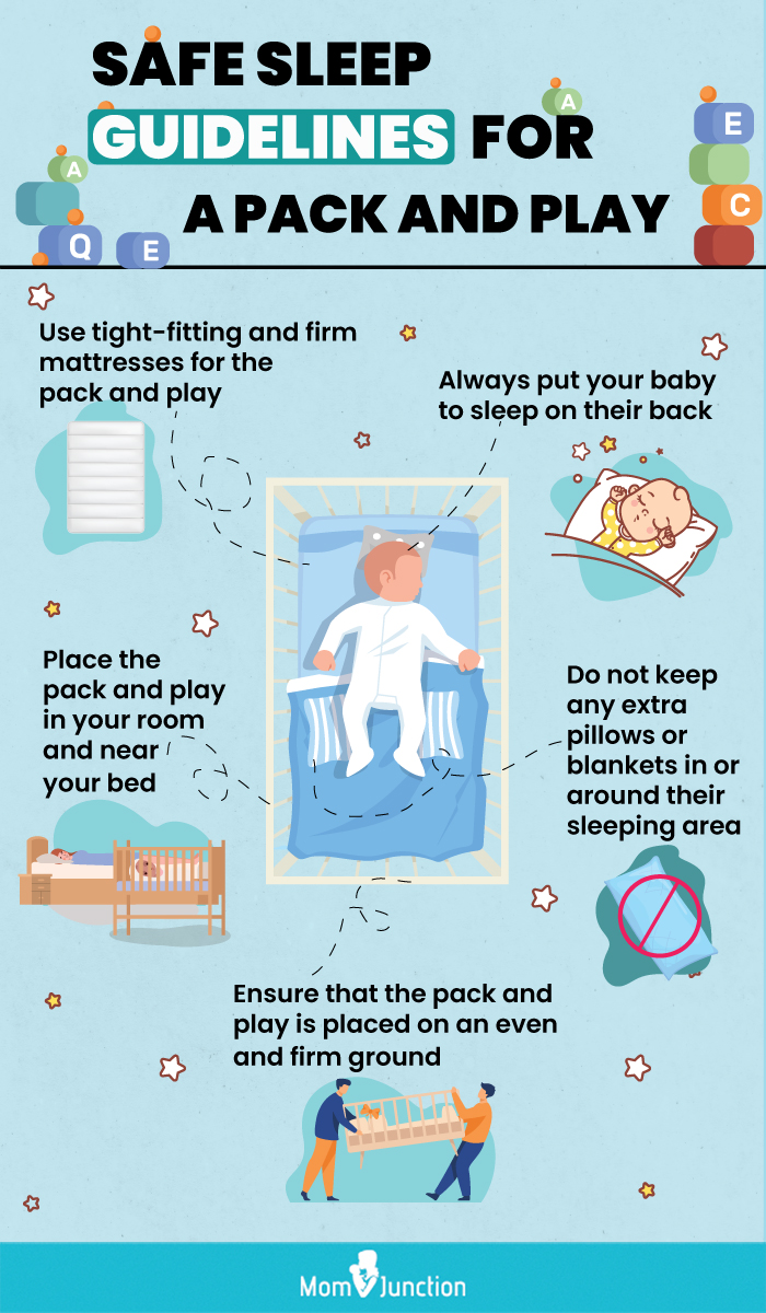 ways to ensure your baby sleeps safely in a pack and play [infographic]