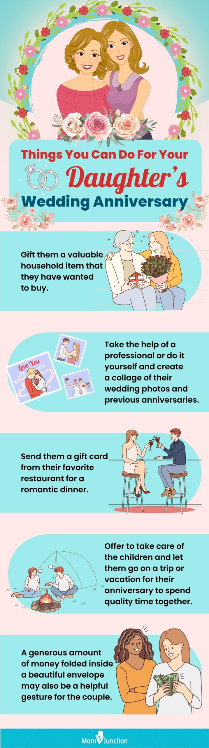 things you can do For your daughters wedding anniversary (infographic)