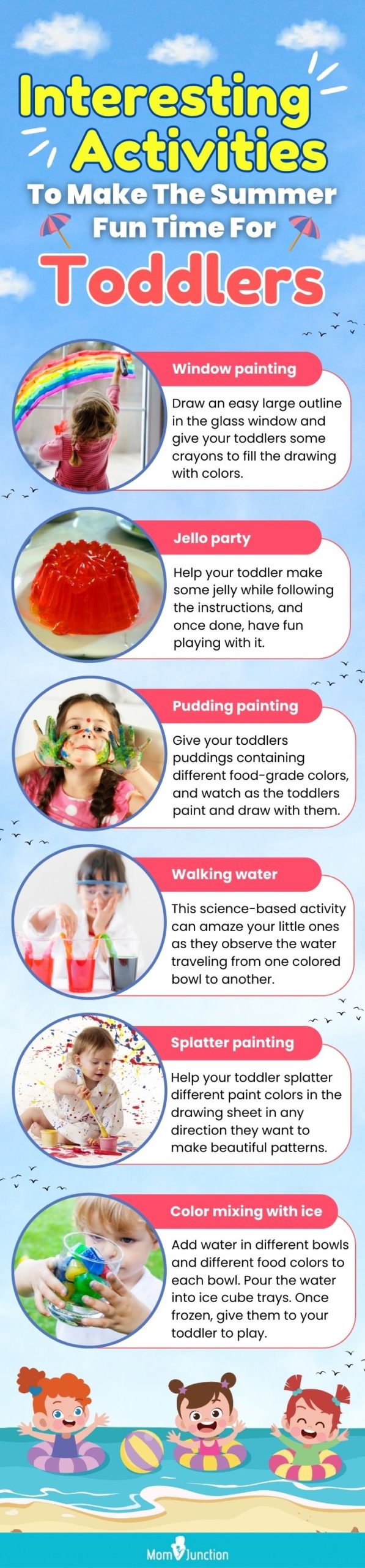 interesting activities to make the summer a fun time for toddlers (infographic)