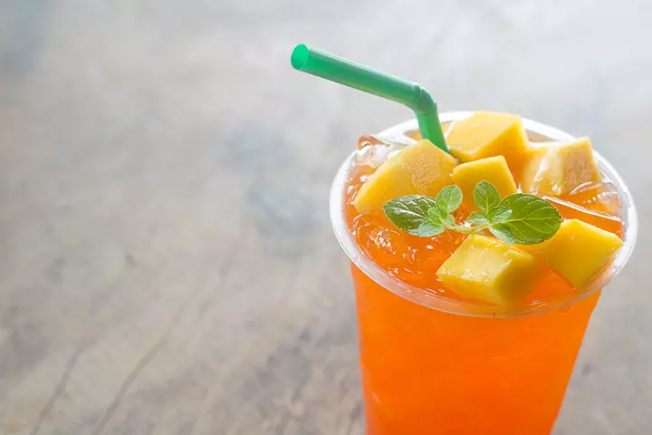 Mango Lemonade punch recipe for kids