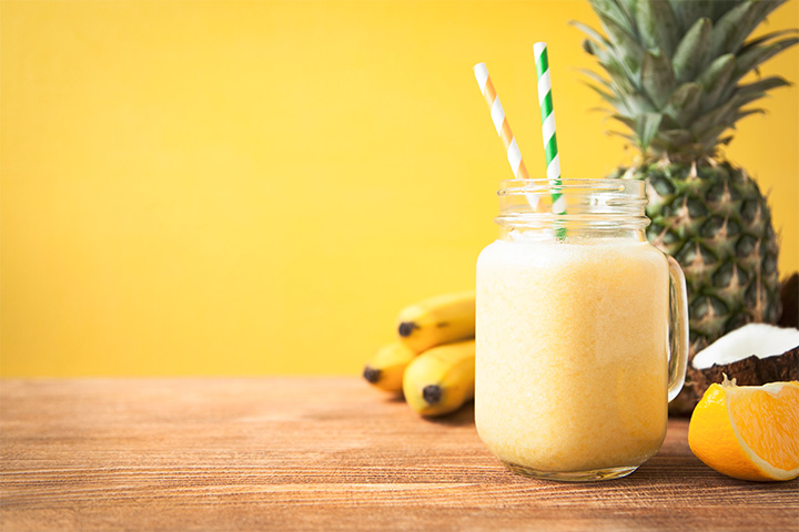 Pina colada smoothie for toddlers