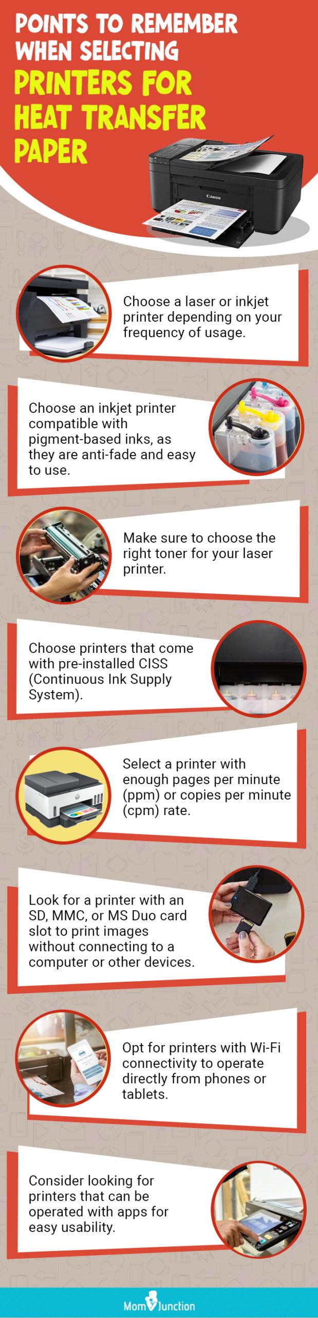 9 Best Printers For Heat Transfer Paper And Buying Guide For 2023