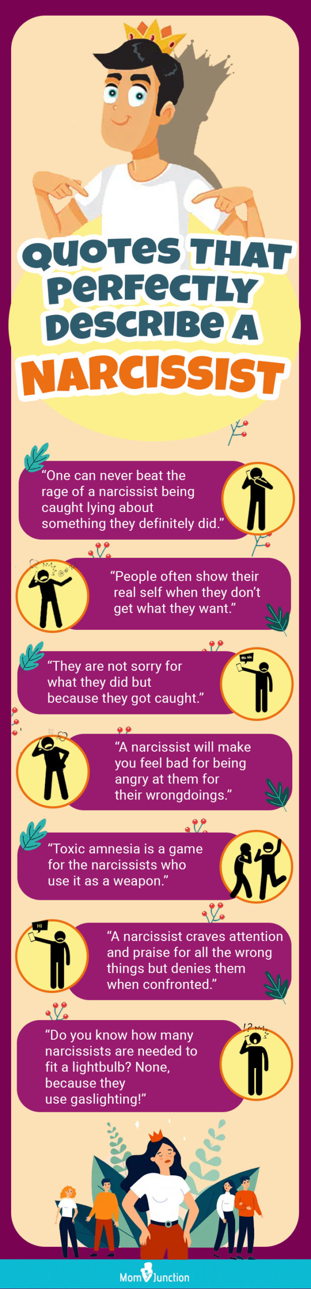 quotes that perfectly describe a narcissist (infographic)