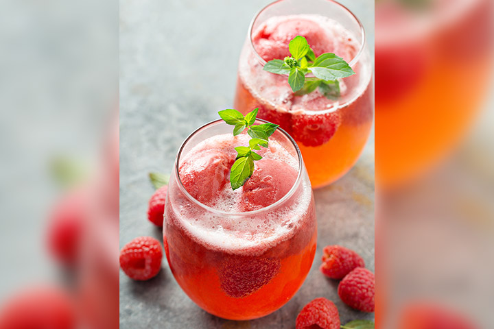 Raspberry Sherbet Party punch recipe for kids