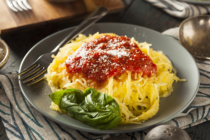 Spaghetti squash marinara low-carb recipes for kids