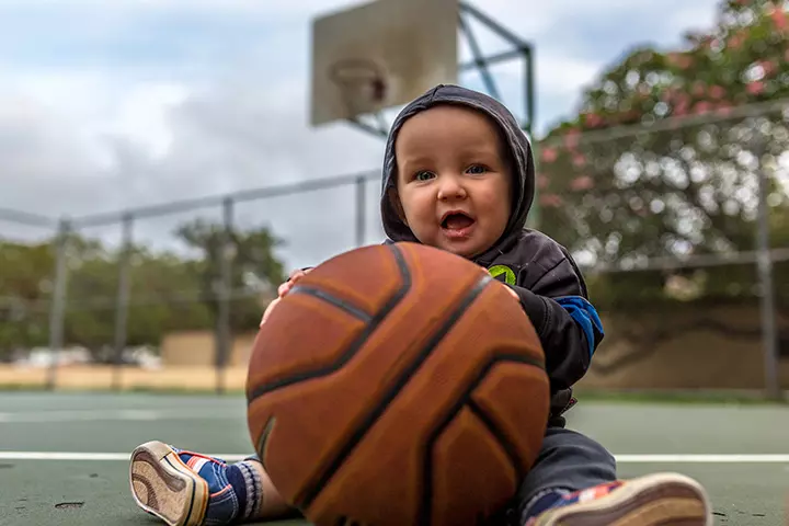 Sports baby 1st birthday photoshoot ideas