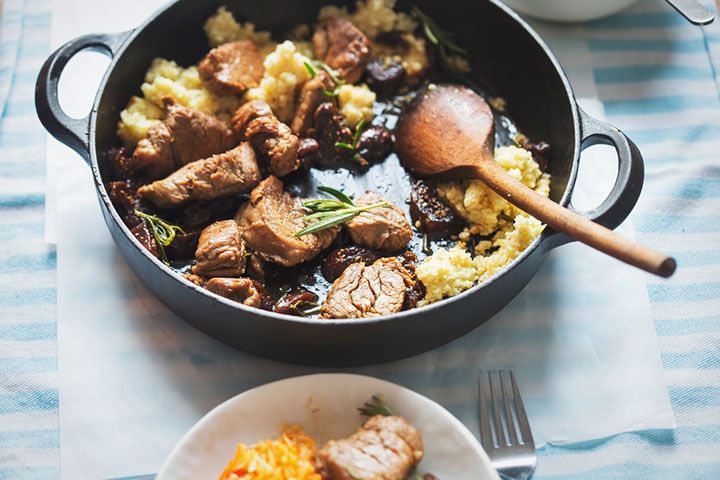 Teriyaki glazed pork loin