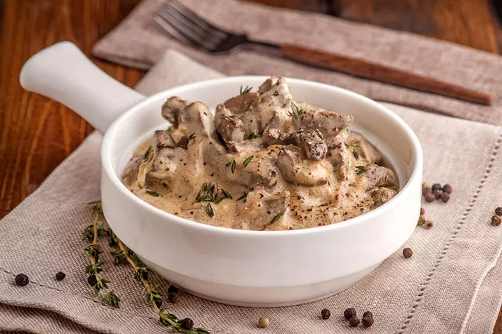 Vegan stroganoff