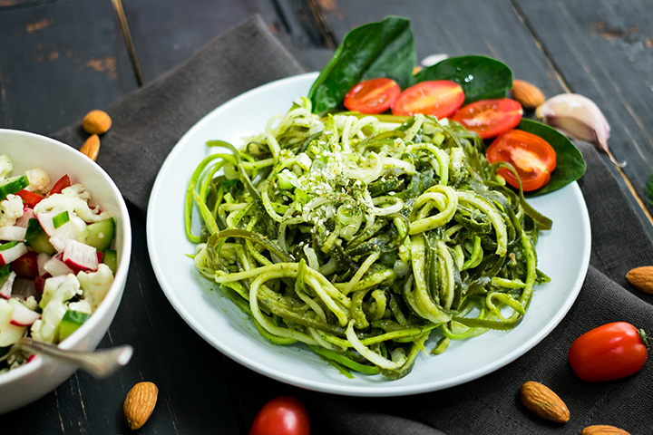 Zucchini pasta low carb recipes for kids