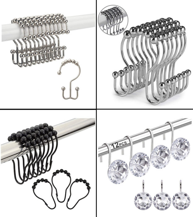 15 Best Shower Curtain Hooks You Can Buy In 2024