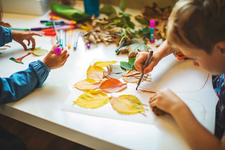 Fall leaf activity for toddlers