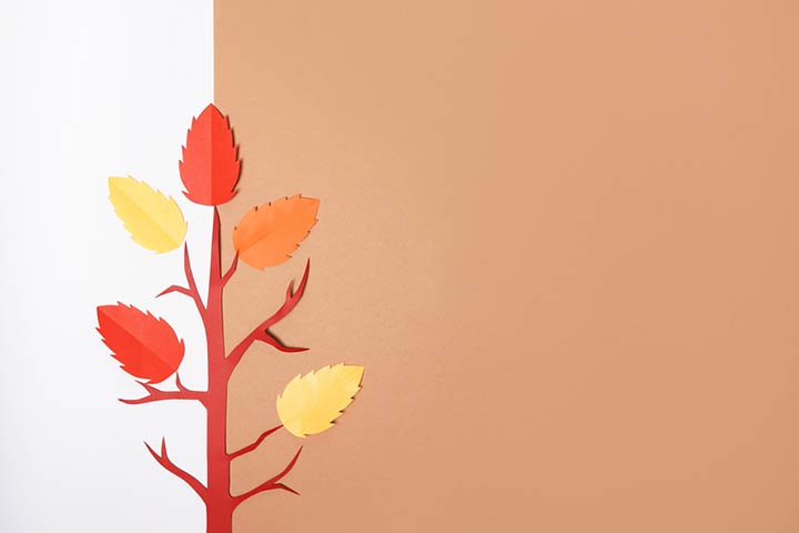 Fall tree matching activity for toddlers