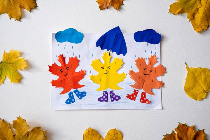 Fall leaf faces activity for toddlers