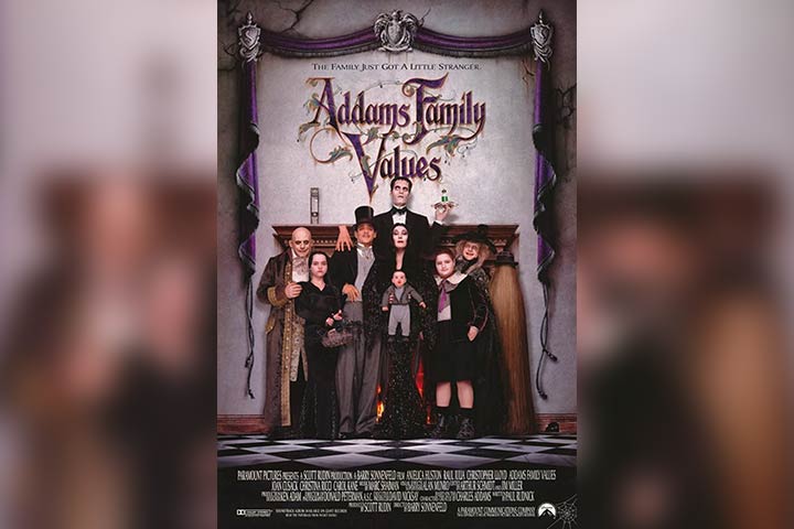 Addams family values, camping movie for kids