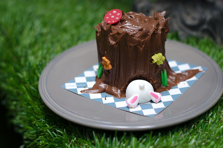 Alice in Wonderland cake smash