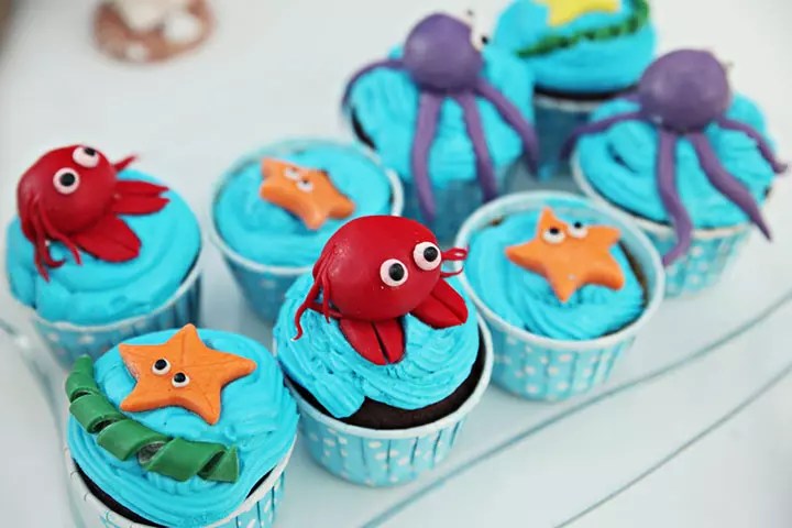 Aquatic cupcake