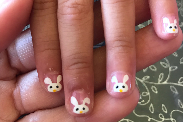 Bunny nail art