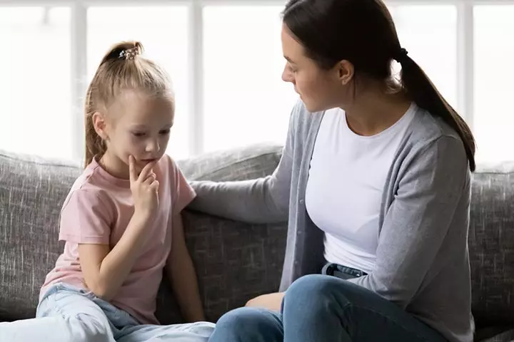 Explain to your child the cause of hair loss and how to handle it.