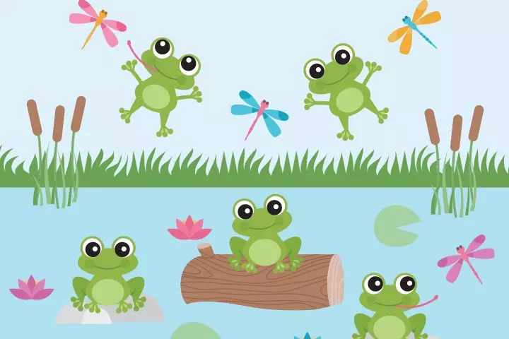 Five speckled frogs, fingerplays for preschoolerstoddler