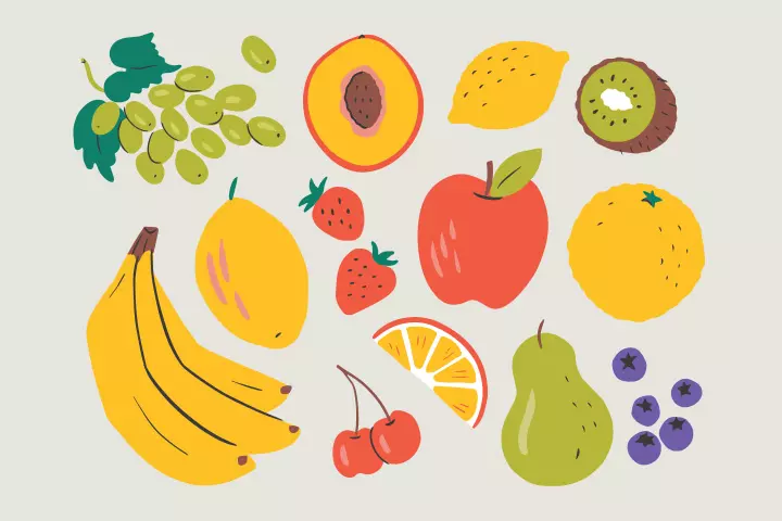 Fruit drawing idea for teenagers