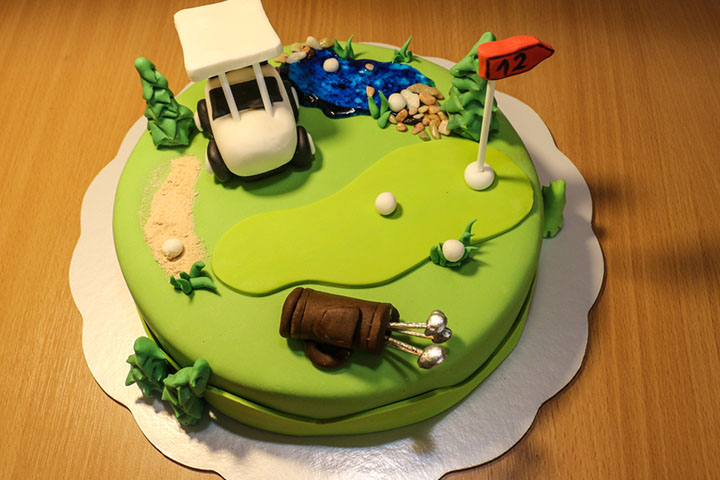 Golf adventure cake smash