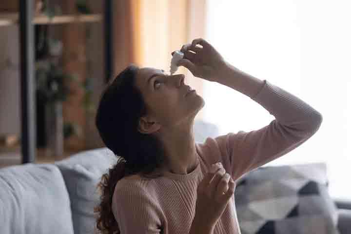 Bacterial conjunctivitis may require antibiotic eye drops for relief.