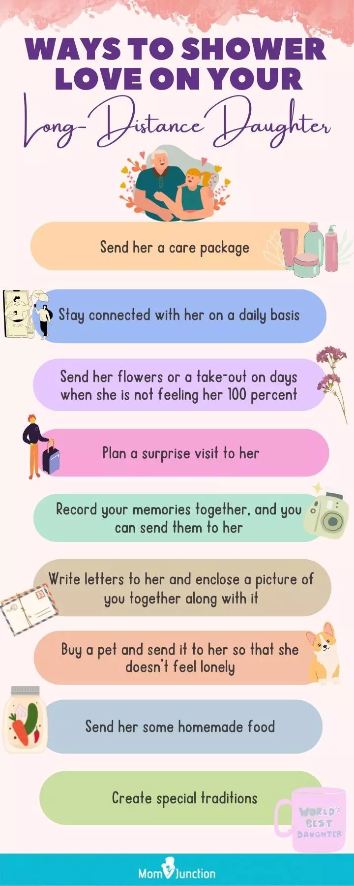 ways to shower your love on daughter (infographic)