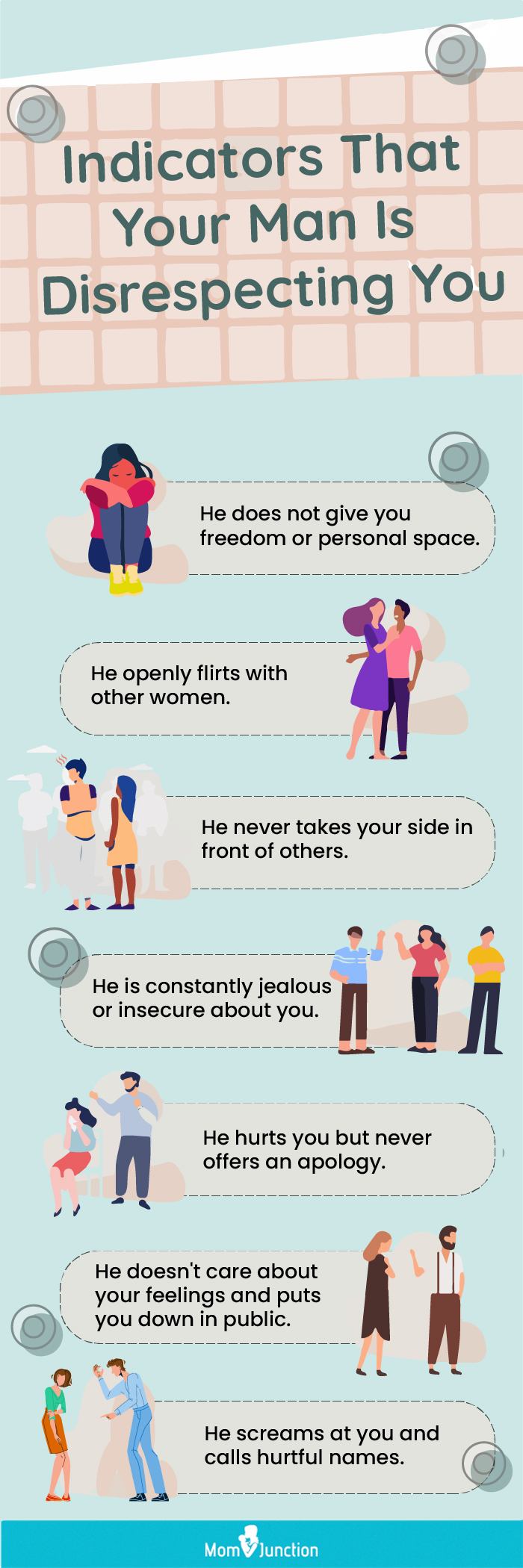 indicators that your man is disrespecting you [infographic]