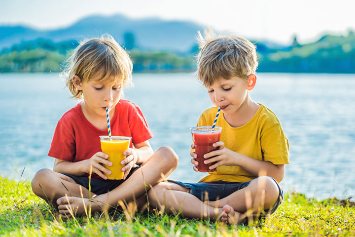 Large amount of fruit juice can cause acute diarrhea in children