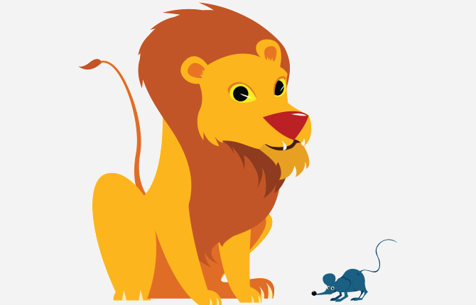 Lion Cat And Mouse Story In Hindi
