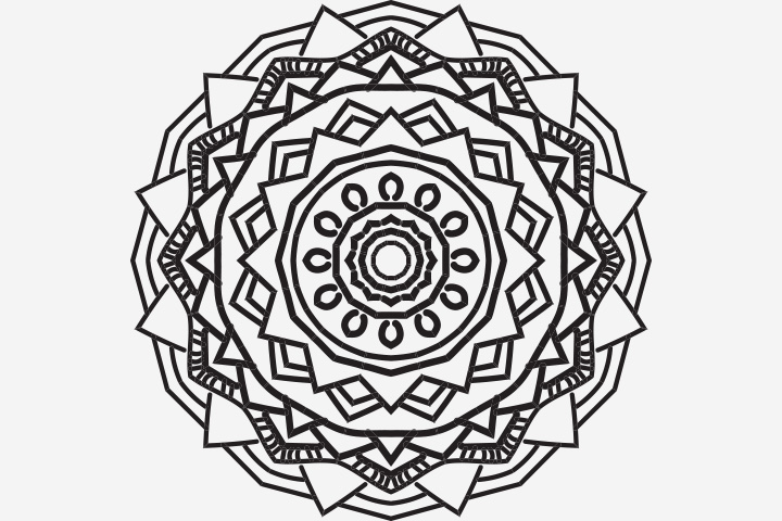 Mandala, drawing idea for teenagers