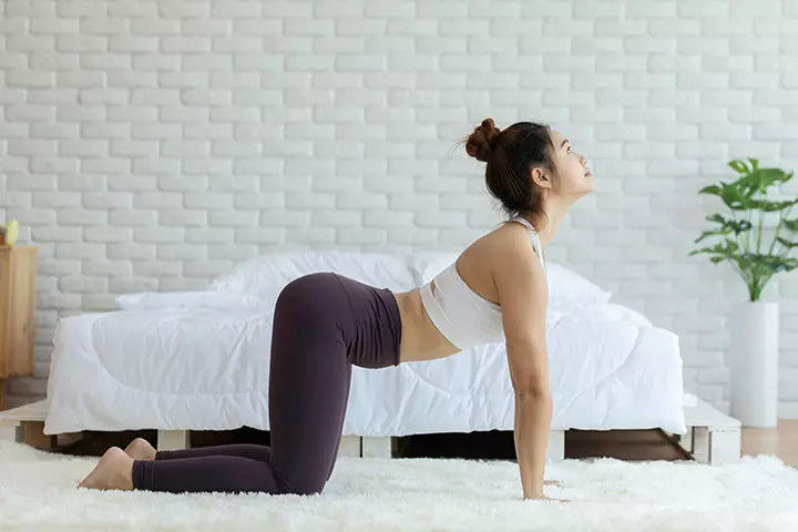 Cat Pose (Marjariasana), first trimester yoga