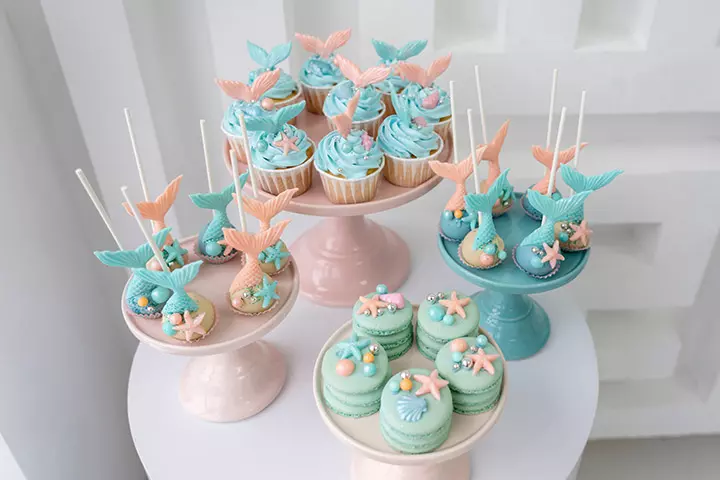 Mermaid cupcakes baby shower cupcake ideas