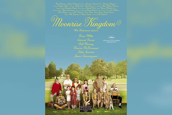 Moonrise kingdom, camping movie for kids
