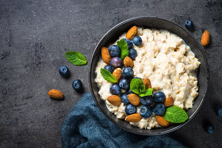 Oatmeal for high protein breakfast for kids