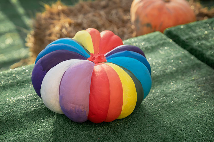 Rainbow pumpkin