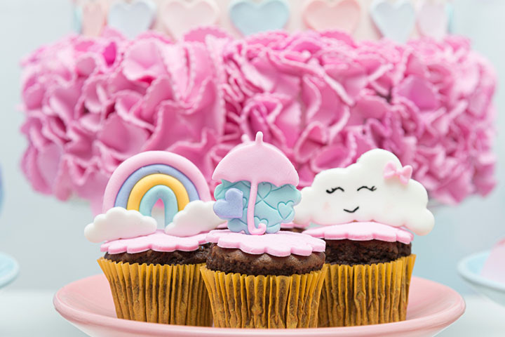Rainy season cupcake